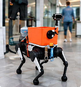 四足歩行ロボットの活用イメージ