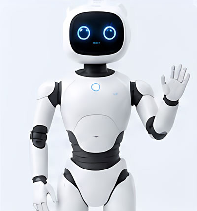 白い人型ロボット