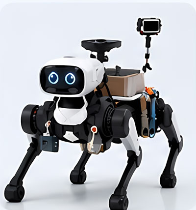搬送や点検に活用する四足ロボット