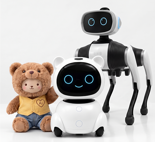 会話型ロボットと四足歩行ロボット